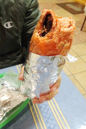 Burrito at El Cantaro Vegan Mexican Restaurant in Monterey