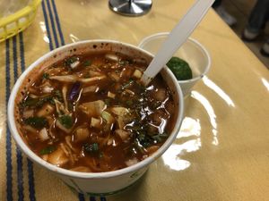 Pozole!  at El Cantaro Vegan Mexican Restaurant in Monterey