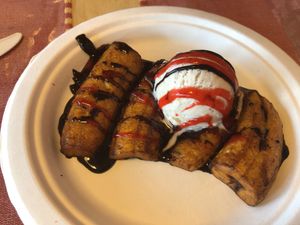 Fried Plantains  at El Cantaro Vegan Mexican Restaurant in Monterey