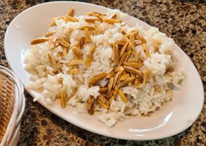 Rice almondine at Beirut Restaurant  in Romulus