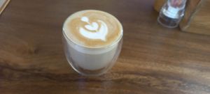 Latte at Hexagon in Koh Phangan