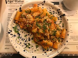 Rigatoni at Vege Italia in Krakow