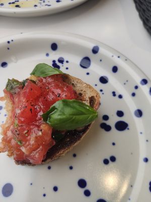 Bruschetta at Vege Italia in Krakow