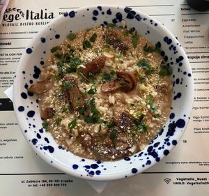 Risotto con porcini   at Vege Italia in Krakow