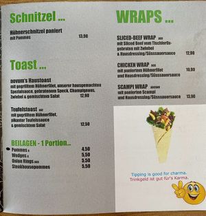 for the side dishes the fries are vegan as well with ketchup I'm not sure about the wedges or onion rings.   at Novum in Neukirchen Am Grossvenediger