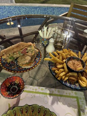 Vegan chicken nuggets, very tasteful   at Yovego  in Doha