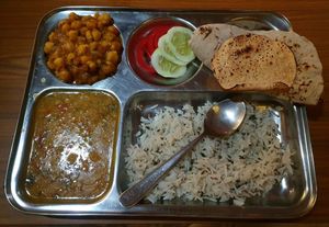 Vegan Thali at Siblings Cafe in Arambol