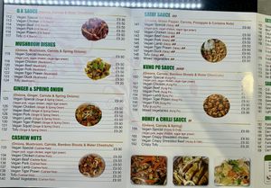 Menu 3  at Veggie Garden  in Harrogate