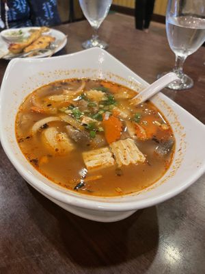 Tom Yum - perfect for two - ASK for no fish saucee  at Royal Thai Cafe in Kailua Kona