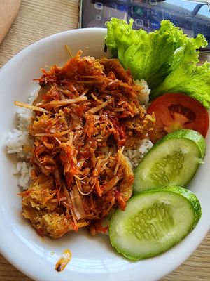 Nasi krispi kecombrang at Sehatgan in Jakarta
