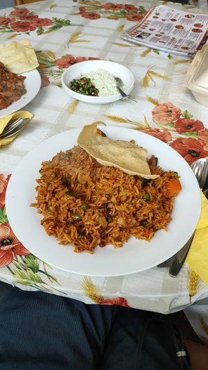 Briyani vegan at Lakshmi in Cologne