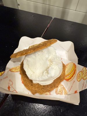 Coconut ice cream sandwich   at COCO MANGO in Chiang Mai