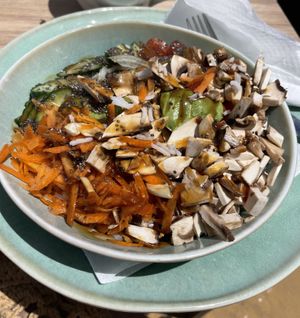 Huge poke bowl.  at Cactus Surf and Coffee  in Lanzarote
