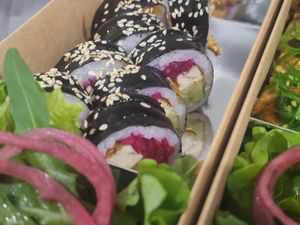 Teriyaki rolls. Were ok, but lacked a bit of flavour (especially compared to the delicious hot rolls) and the tofu "bacon" was not even remotely bacon-y. at SushiYo  in Astana