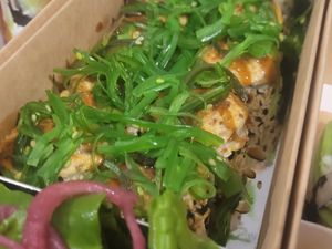 Hot vegan rolls with tofu cream cheese and vegan mayonnaise. Absolutely delicious, and very highly recommended. at SushiYo  in Astana