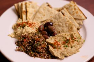 Mediterranean Plate - Vegan at Ruth's Parkside Cafe in Cincinnati