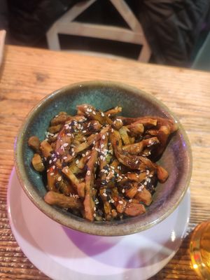 Soy protein strips at Ramen Shifu - Navigli  in Milan