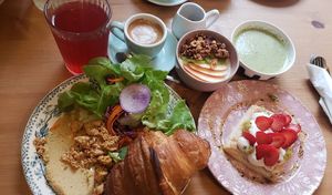 Brunch. 28euros at Les Belles Âmes Pâtisserie in Lyon