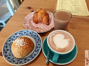 My breakfast at Les Belles Âmes Pâtisserie in Lyon