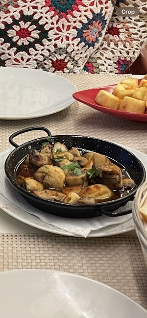 Garlic mushrooms  at Tapas 75 in Fuerteventura