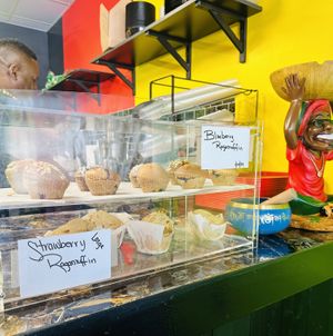 Best Vegan Plant-Powered Bakery Options. Delicious & Healthy!   at Reggae Roots Alkaline Smoothie Juice & Tea Bar in Jacksonville
