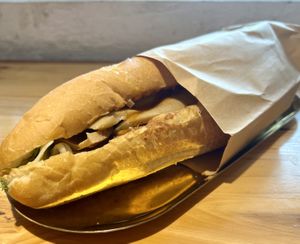 Mixed banh mi  at Banh Mi Vegan in Hanoi