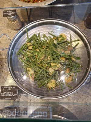 Green bean and baby potato salad #Veganuary at Route - Dalston in East London