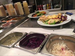 salad bar at Krawummel in Muenster