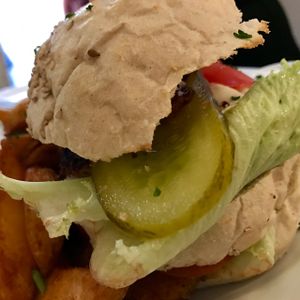 potato burger at Krawummel in Muenster
