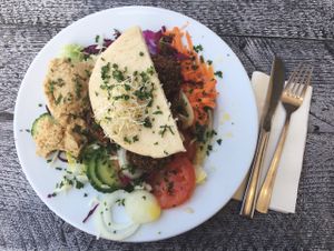 falafel-teller  at Krawummel in Muenster