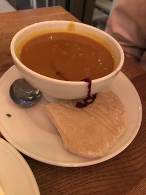 Pumpkin soup at Krawummel in Muenster
