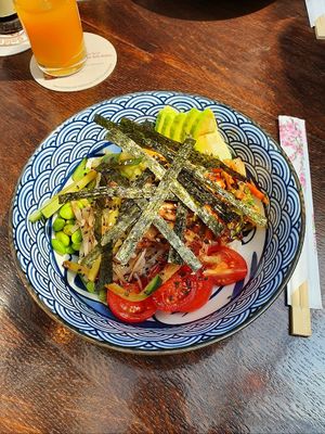 Vegan Poke bowl at TO KYO in Ulm