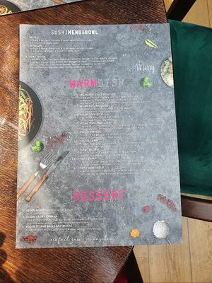 Menu at TO KYO in Ulm