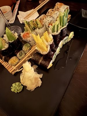 Selection of maki and inside out rolls    at TO KYO in Ulm