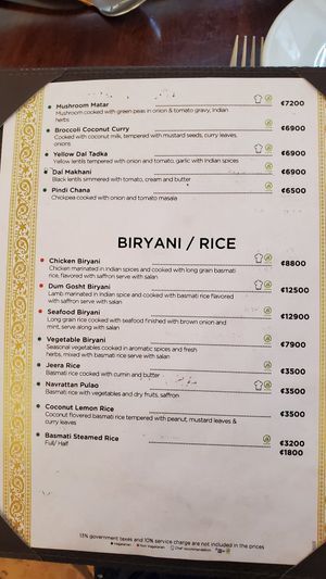 Menu at Tandoor Indian Restaurant El Coco in Coco