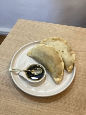 vegan empanadas 🌱   at BAKAN in Cuenca