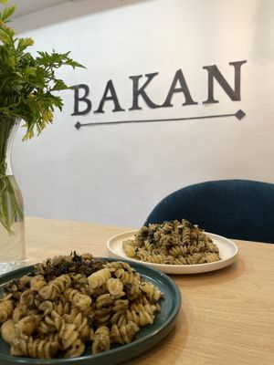 vegan pasta pesto 🍝   at BAKAN in Cuenca