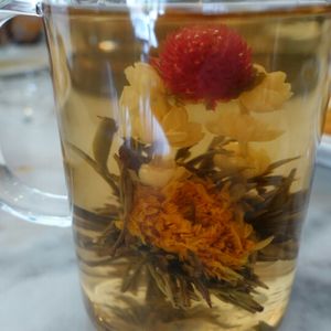 Flower tea at Pure Minded Vegetarian Cafe - Taman Bukit Indah in Johor Bahru