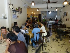 restaurant interior decor  at Pure Minded Vegetarian Cafe - Taman Bukit Indah in Johor Bahru