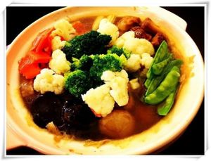 Large bowl of vegetables (to be scheduled)
Natural ingredients  at Pure Minded Vegetarian Cafe - Taman Bukit Indah in Johor Bahru