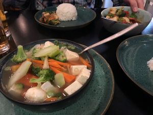 Huge portions. Pretty tasty.  at Thai Keflavik in Keflavik