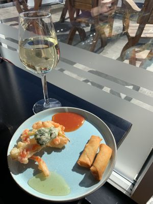 Spring rolls and deep fried veggies at Thai Keflavik in Keflavik