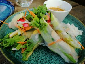 Fresh spring rolls at Thai Keflavik in Keflavik