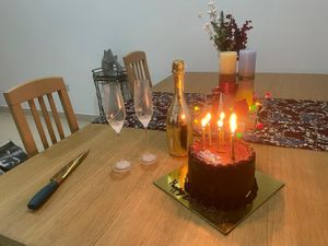 My lovely chocolate birthday cake at Boujie Bakes in Accra