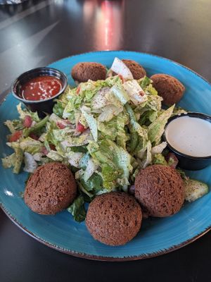 Falafel plate at Chicago Grill in Appleton