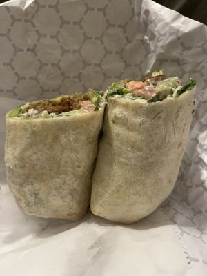 Falafel wrap  at Chicago Grill in Appleton