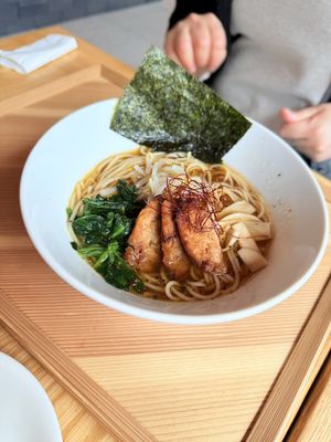 Ramen with Soy Sauce ❤️  at Cafe Tea Terrace in Kyoto
