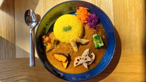 Beautifully made curry. Tasted very good. The home made ginger ale was amazing. Somewhat pricy.  at Cafe Tea Terrace in Kyoto
