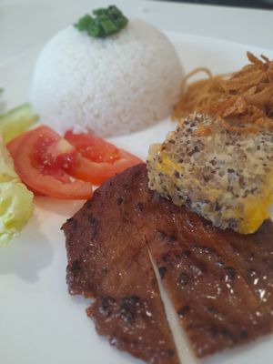 Vegan com tam at THE TCHING - Phở Chay & Coffee in Ho Chi Minh City