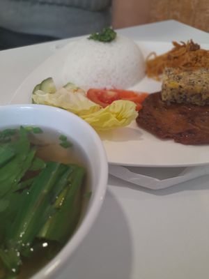 Vegan com tam at THE TCHING - Phở Chay & Coffee in Ho Chi Minh City